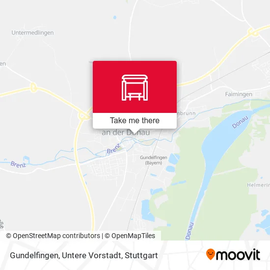 Карта Gundelfingen, Untere Vorstadt