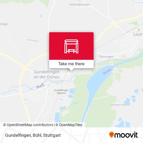 Gundelfingen, Bühl map