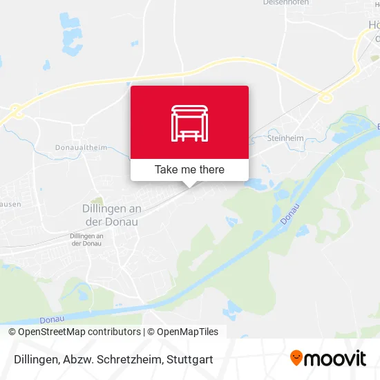 Карта Dillingen, Abzw. Schretzheim