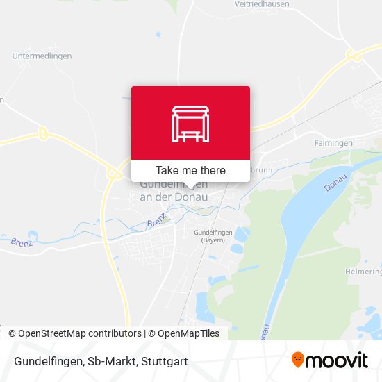 Карта Gundelfingen, Sb-Markt
