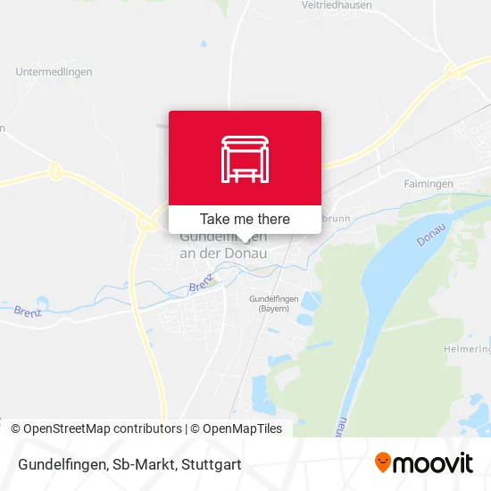 Карта Gundelfingen, Sb-Markt