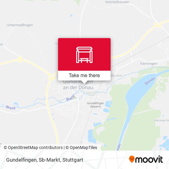 Карта Gundelfingen, Sb-Markt