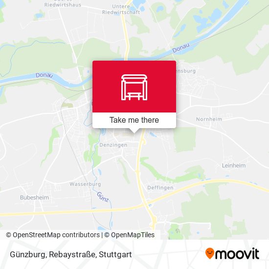 Günzburg, Rebaystraße map