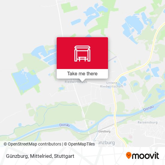Günzburg, Mittelried map