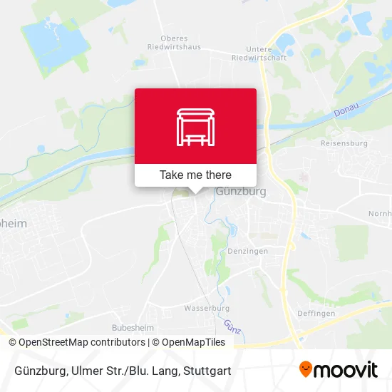 Карта Günzburg, Ulmer Str./Blu. Lang