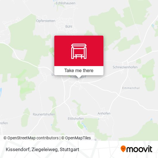 Kissendorf, Ziegeleiweg map