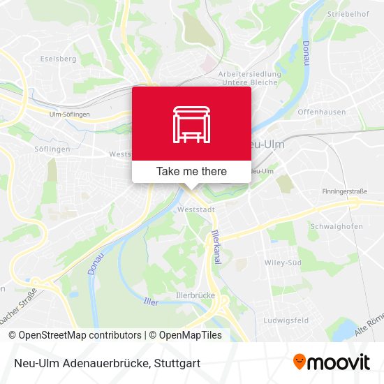 Neu-Ulm Adenauerbrücke map