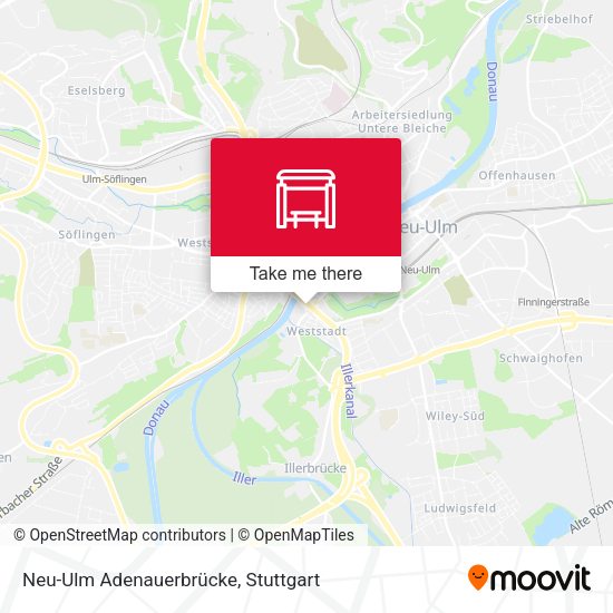 Neu-Ulm Adenauerbrücke map