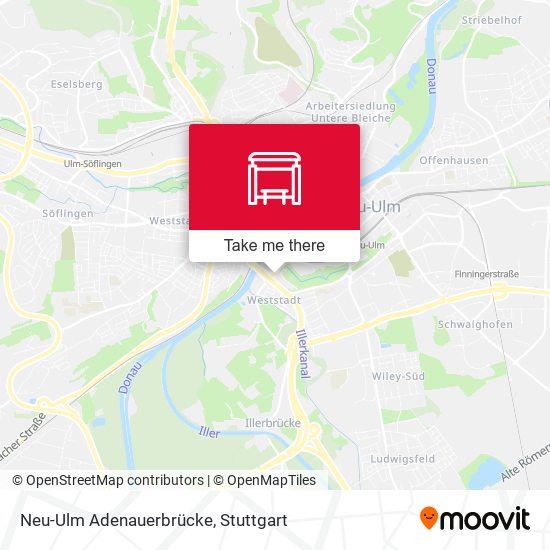 Neu-Ulm Adenauerbrücke map