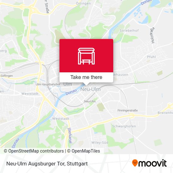 Карта Neu-Ulm Augsburger Tor