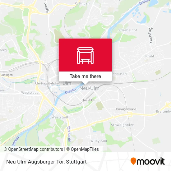 Карта Neu-Ulm Augsburger Tor