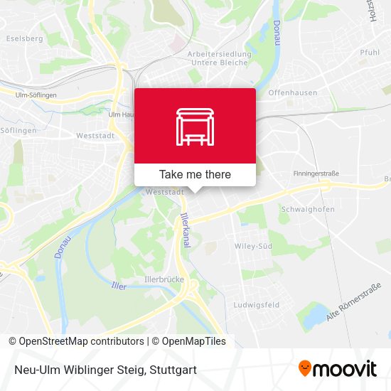 Neu-Ulm Wiblinger Steig map