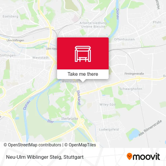 Карта Neu-Ulm Wiblinger Steig