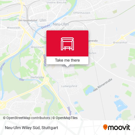 Карта Neu-Ulm Wiley Süd