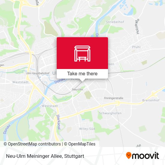 Neu-Ulm Meininger Allee map