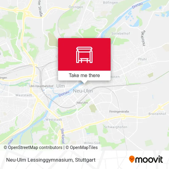 Карта Neu-Ulm Lessinggymnasium