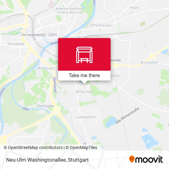Карта Neu-Ulm Washingtonallee