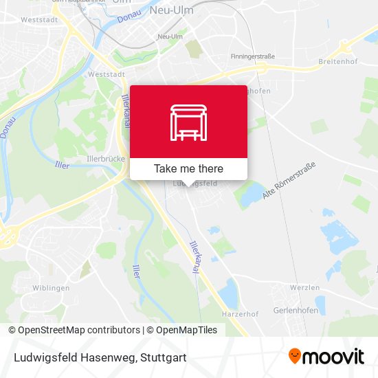 Ludwigsfeld Hasenweg map