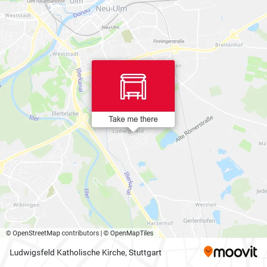 Карта Ludwigsfeld Katholische Kirche