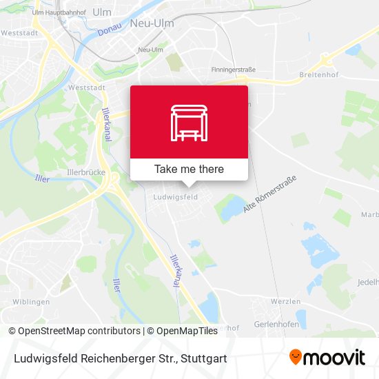 Карта Ludwigsfeld Reichenberger Str.
