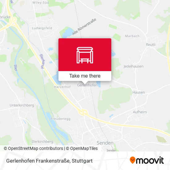 Карта Gerlenhofen Frankenstraße