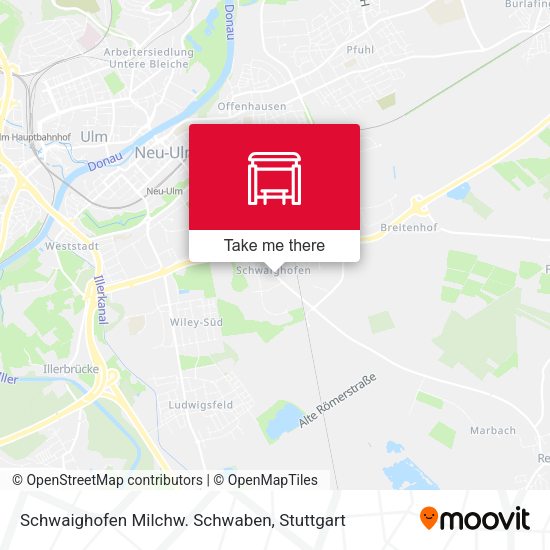 Schwaighofen Milchw. Schwaben map