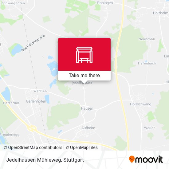 Jedelhausen Mühleweg map