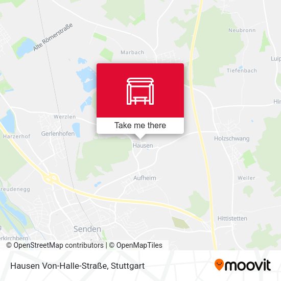 Hausen Von-Halle-Straße map
