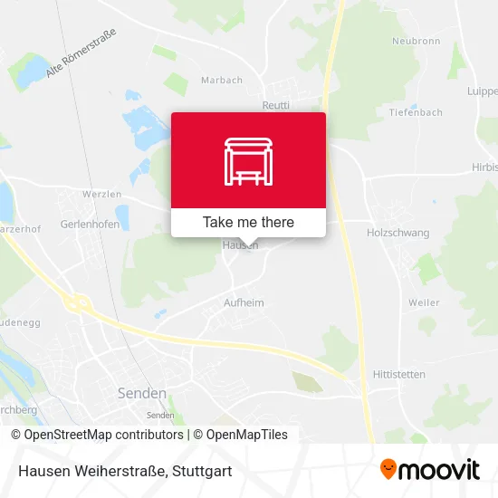 Карта Hausen Weiherstraße