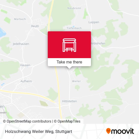 Holzschwang Weiler Weg map