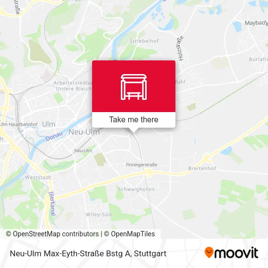 Карта Neu-Ulm Max-Eyth-Straße Bstg A