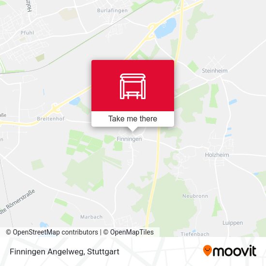 Карта Finningen Angelweg