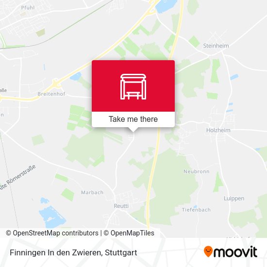 Finningen In den Zwieren map