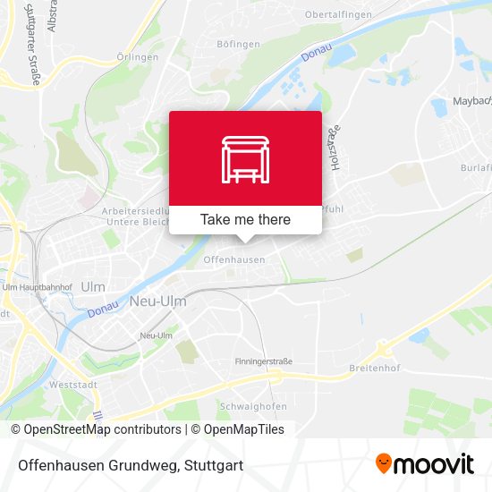 Offenhausen Grundweg map