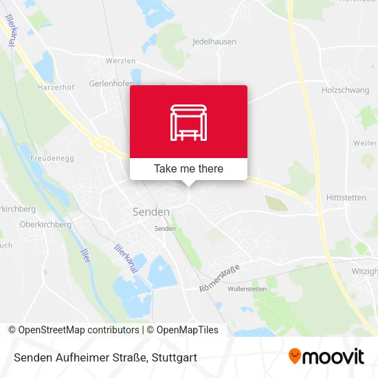 Карта Senden Aufheimer Straße