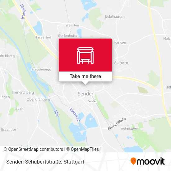 Карта Senden Schubertstraße