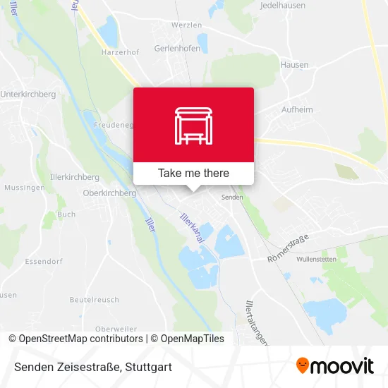 Карта Senden Zeisestraße