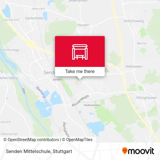 Карта Senden Mittelschule