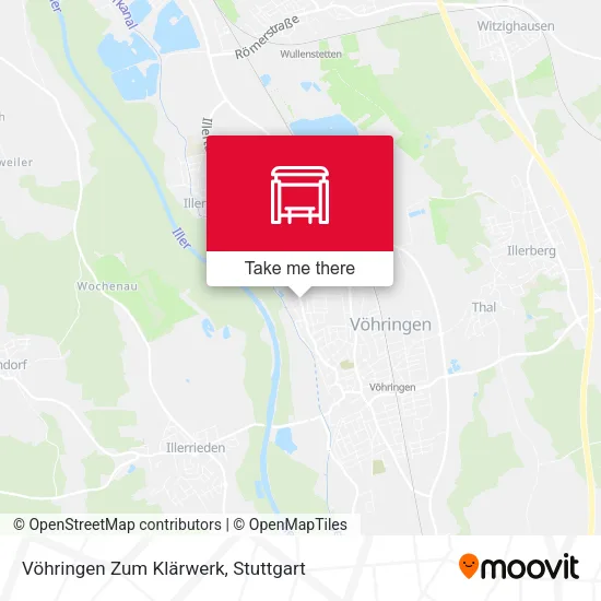 Карта Vöhringen Zum Klärwerk