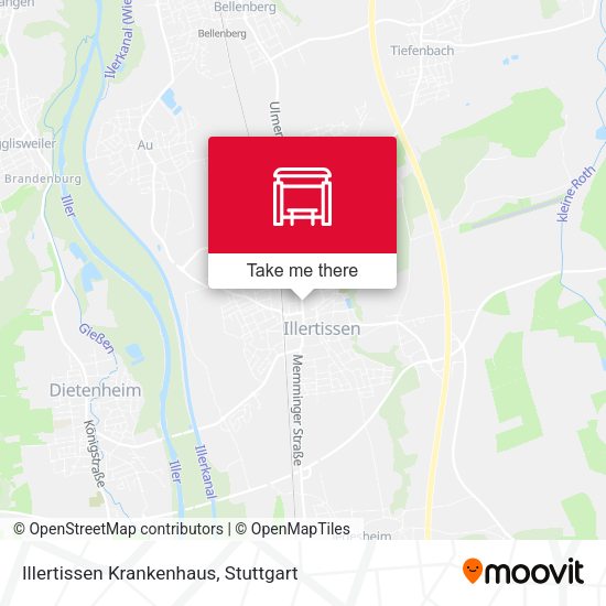 Illertissen Krankenhaus map