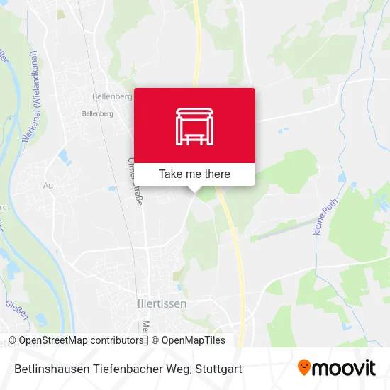 Карта Betlinshausen Tiefenbacher Weg