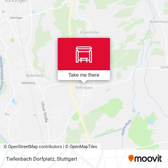 Tiefenbach Dorfplatz map