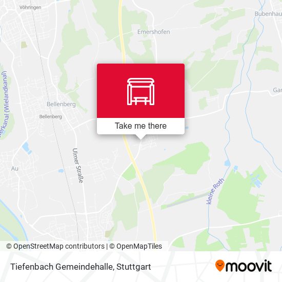 Tiefenbach Gemeindehalle map