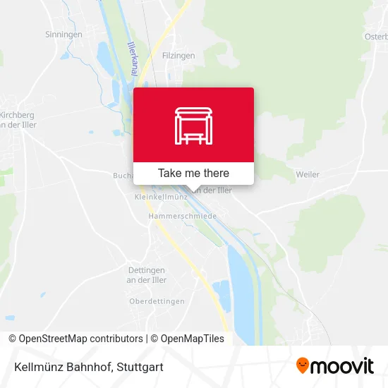 Карта Kellmünz Bahnhof
