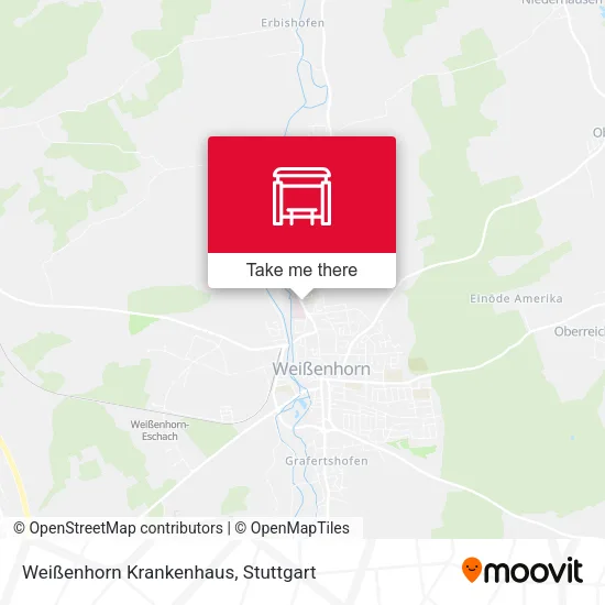 Карта Weißenhorn Krankenhaus