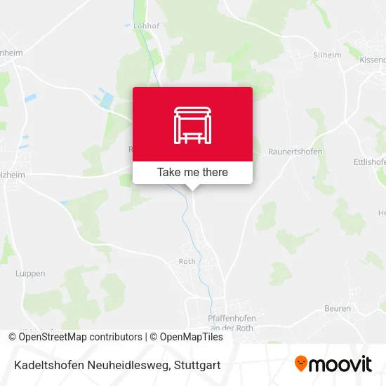 Карта Kadeltshofen Neuheidlesweg