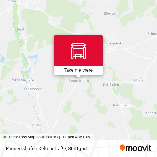 Raunertshofen Keltenstraße map