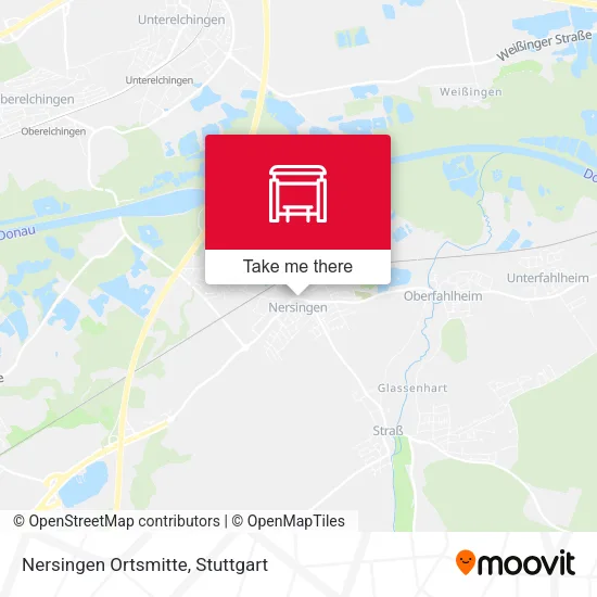 Карта Nersingen Ortsmitte