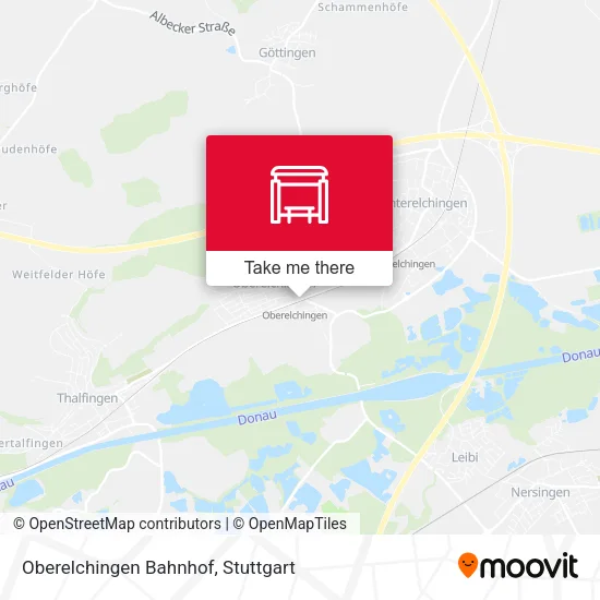 Карта Oberelchingen Bahnhof