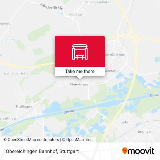 Карта Oberelchingen Bahnhof
